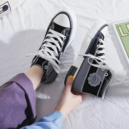 Autumn High Top Kawaii Canvas Sneakers for Women | Y2K Style