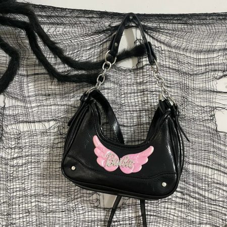Barbie Wings Chain Crossbody: Y2K Hottie Shoulder Bag