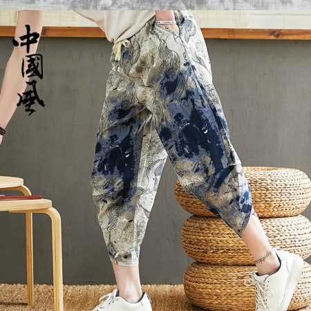 Bloomers Joggers: Hip Hop Calf-Length Pants for Streetwear Style