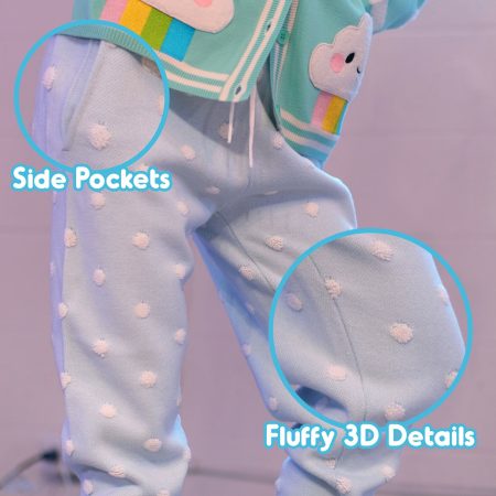 Cute Cloud Sweatpants: Kawaii Y2K Style for Streetwear