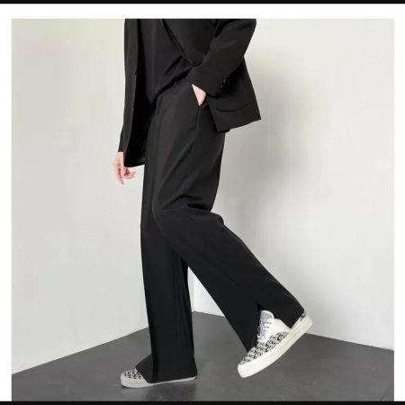 Korean Style Baggy Wide Leg Pants | Men's Streetwear Collection