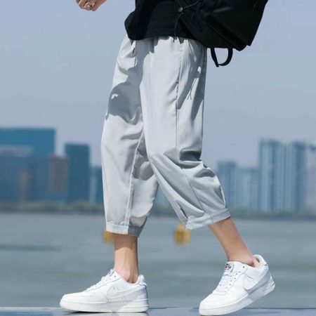 Urban Plus Men's Summer Sports Pants: Breathable Y2K Style