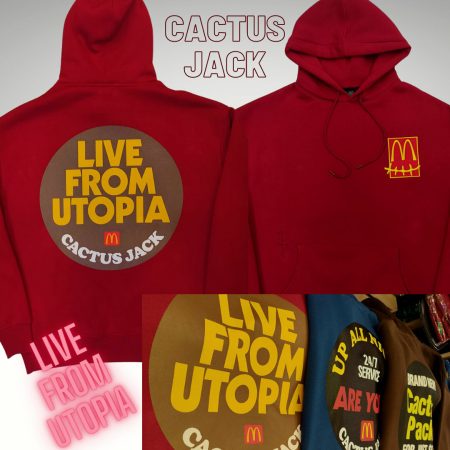Utopia Vibe Burgundy Hoodie - Travis Scott Inspired - Y2K Streetwear