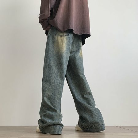 Vintage Blue Jeans: Y2K Distressed Streetwear [Essential]